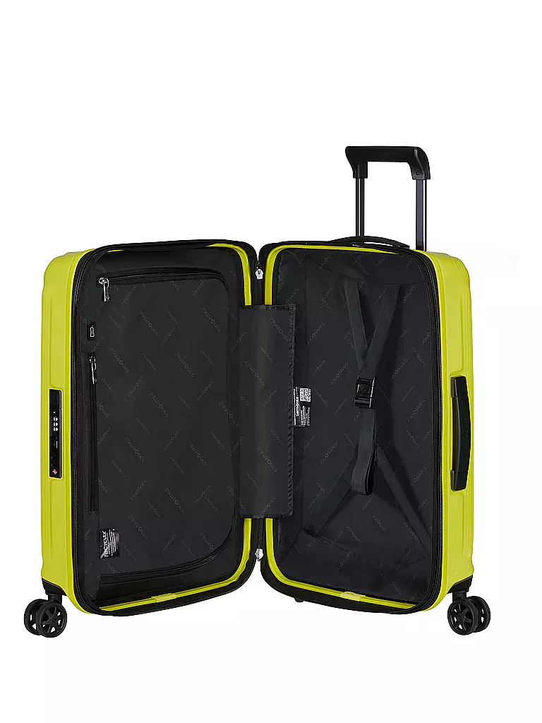 SAMSONITE | Trolley NUON SPINNER 55cm erweiterbar metallic lime  | gelb