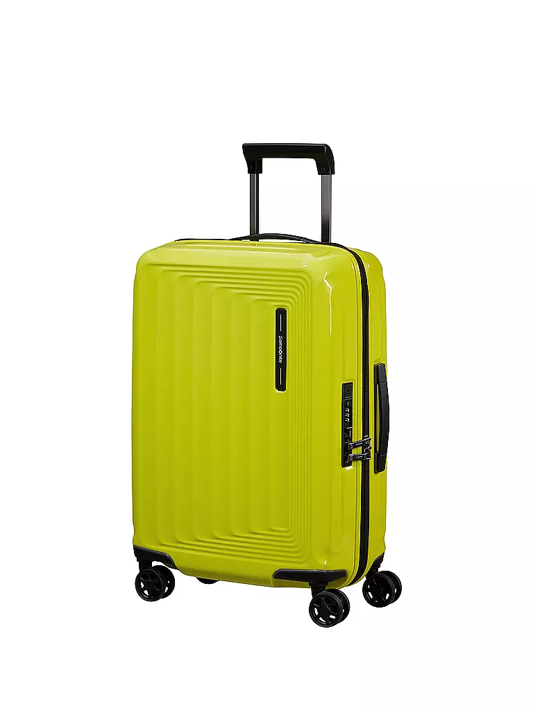 SAMSONITE | Trolley NUON SPINNER 55cm erweiterbar metallic lime  | gelb