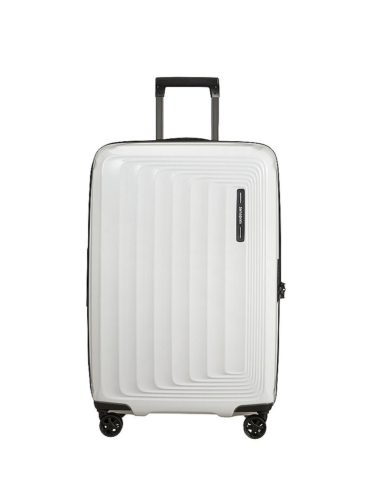 SAMSONITE | Trolley Nuon Spinner 69cm erweiterbar Metallic White | weiss