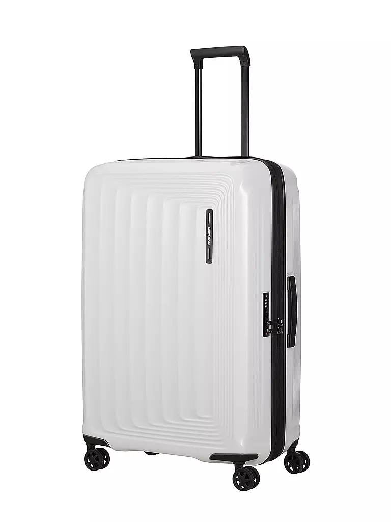 SAMSONITE | Trolley Nuon Spinner 75cm erweiterbar Matallic White | weiss