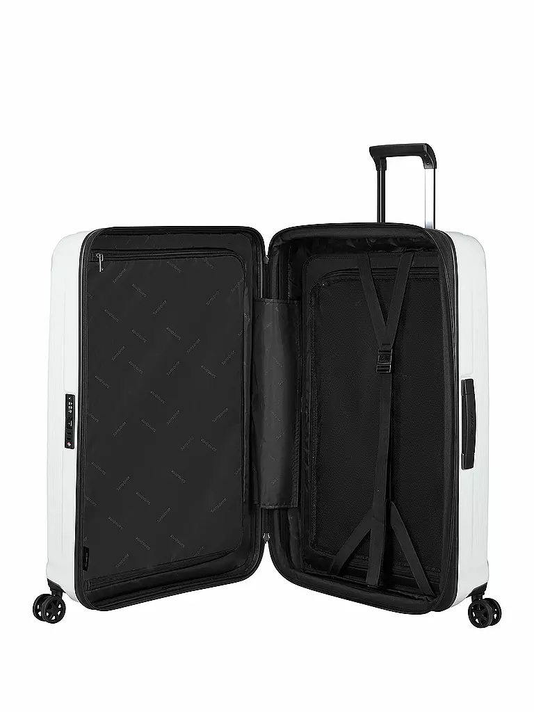 SAMSONITE | Trolley Nuon Spinner 75cm erweiterbar Matallic White | weiss