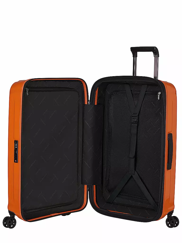 SAMSONITE | Trolley Nuon Spinner 75cm erweiterbar papaya orange | grün