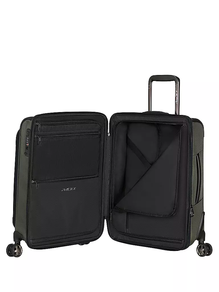 SAMSONITE | Trolley PRO-DLX 6 55cm erweiterbar Green | olive