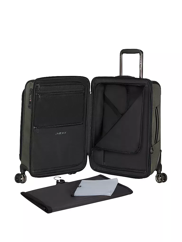 SAMSONITE | Trolley PRO-DLX 6 55cm erweiterbar Green | olive