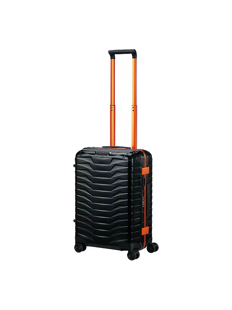 SAMSONITE | Trolley PROXIS ALU Spinner 55 graphite apricot | schwarz