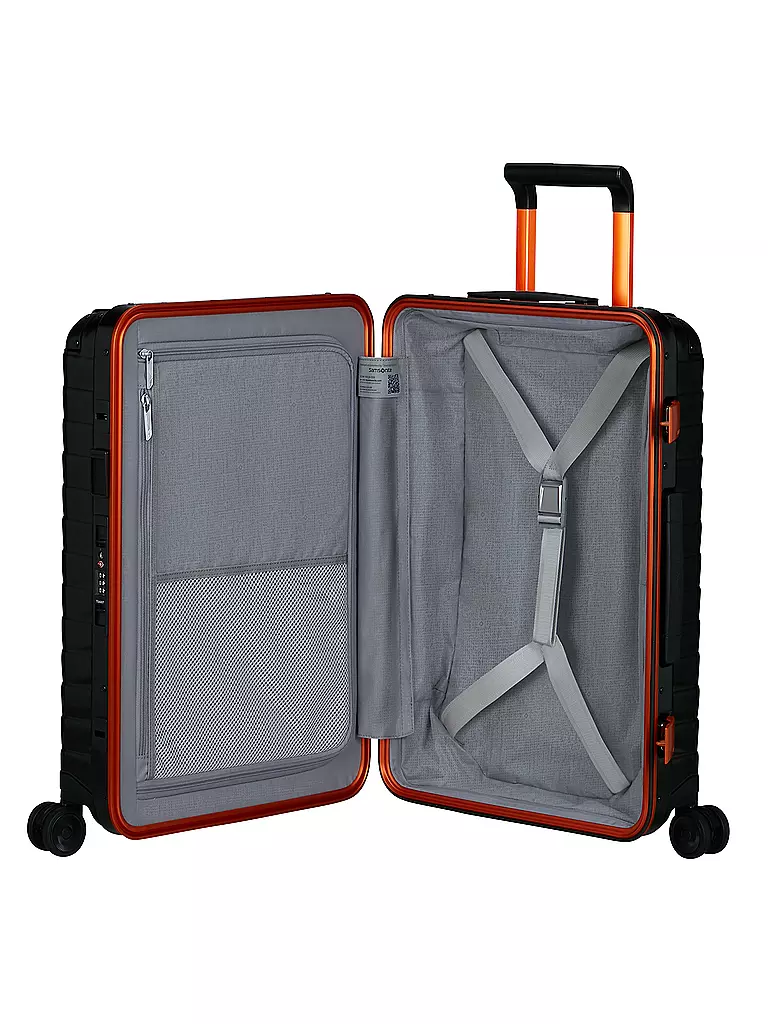 SAMSONITE | Trolley PROXIS ALU Spinner 55 graphite apricot | schwarz
