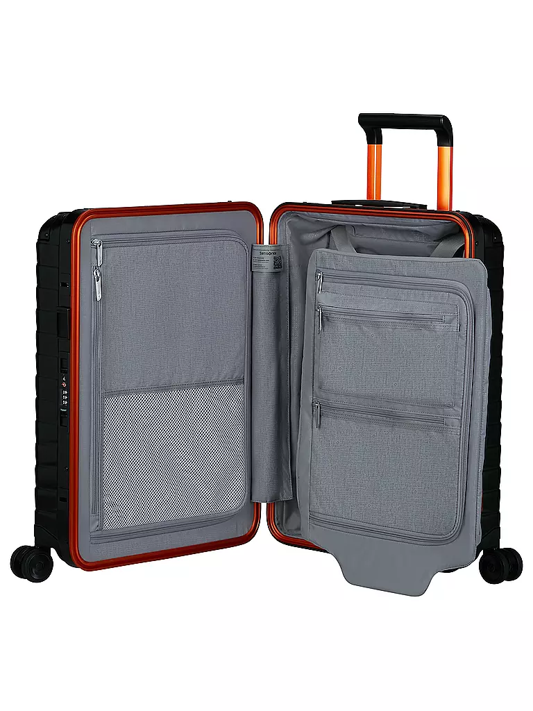 SAMSONITE | Trolley PROXIS ALU Spinner 55 graphite apricot | schwarz
