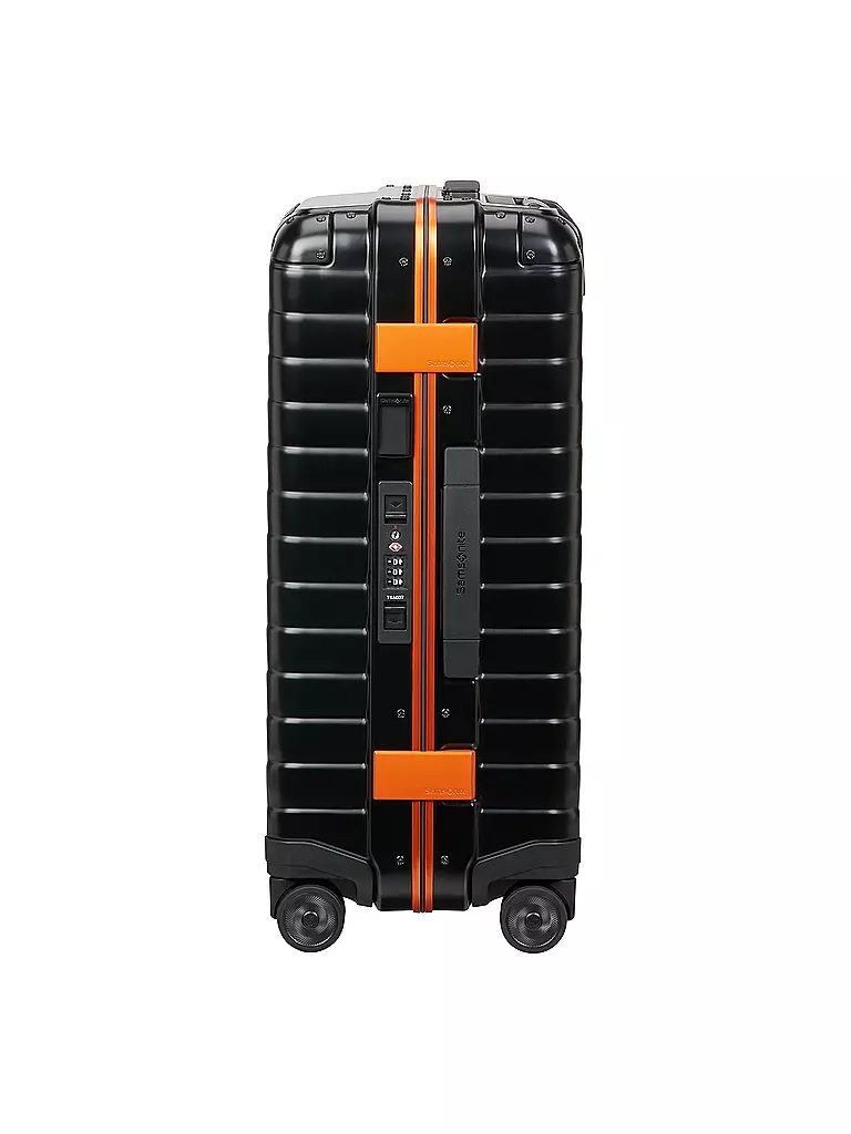 SAMSONITE | Trolley PROXIS ALU Spinner 55 graphite apricot | schwarz