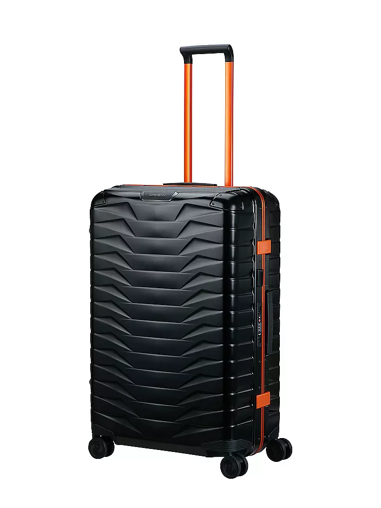 SAMSONITE | Trolley PROXIS ALU Spinner 76 Graphite Apricot | schwarz