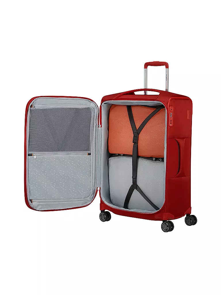 SAMSONITE | Trolley weich RE-LITE SPINNER  67cm erweiterbar poppy red | rot