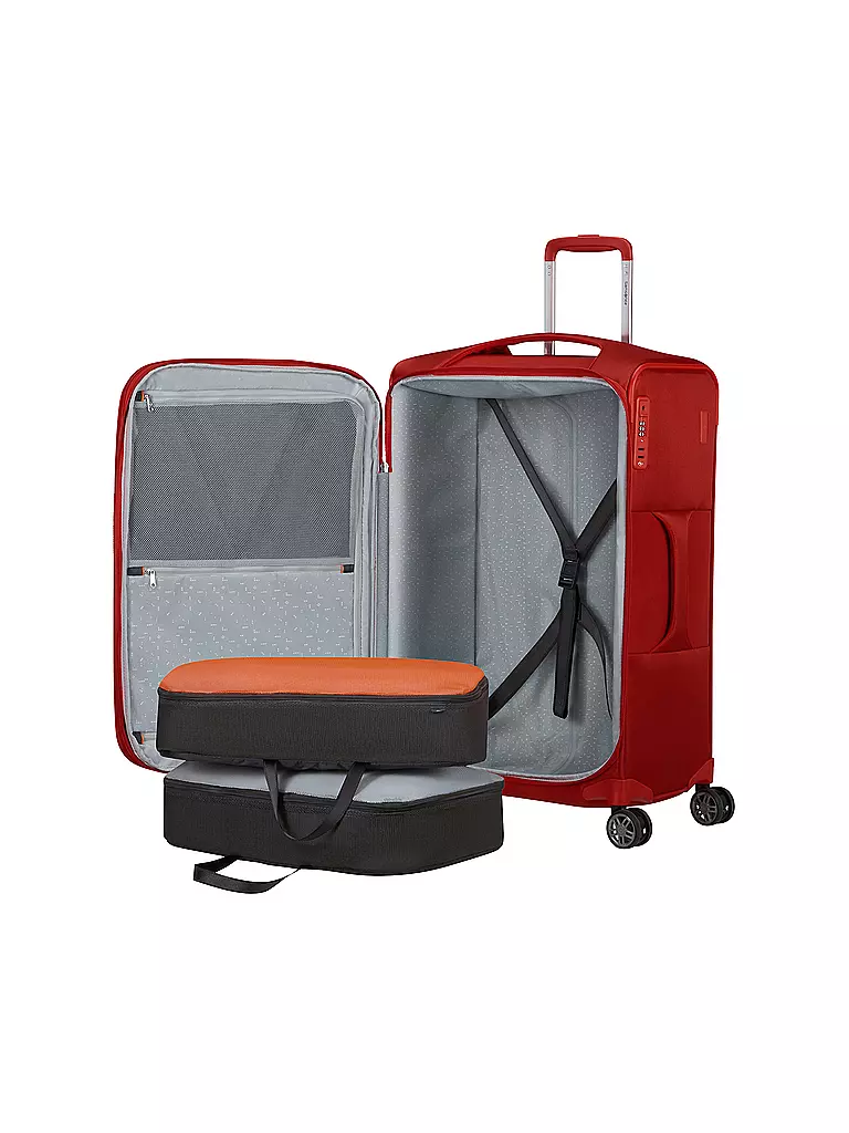 SAMSONITE | Trolley weich RE-LITE SPINNER  67cm erweiterbar poppy red | rot