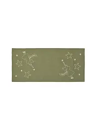 SANDER |  Weihnachts Tischläufer 38x85cm STARDUST Ecru | olive