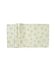 SANDER |  Weihnachts Tischläufer 50x140cm CRISTALLO LUCE Ecru/Silver  | creme