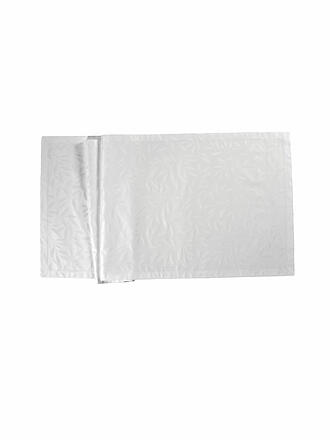 SANDER | Tischläufer COMO DAMAST 50x140cm Weiss