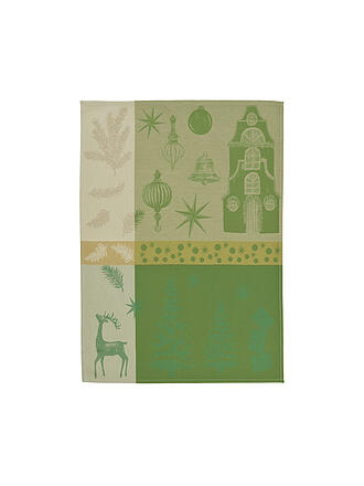 SANDER | Weihnachts Geschirrtuch 50x70cm  JOLLY PLACE Rot Gruen