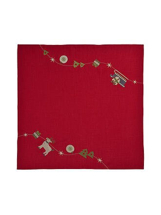 SANDER |  Weihnachts Mitteldecke 85x85cm DEER Rot