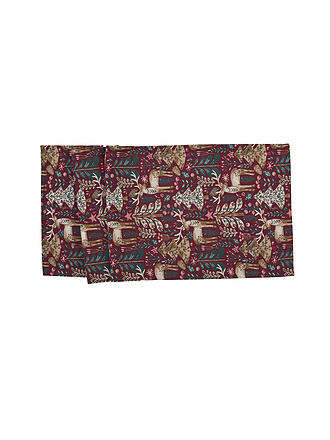 SANDER | Weihnachts Tischläufer 50x140cm REY Burgundy