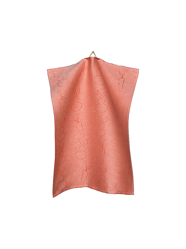 SANDER Oster Geschirrtuch 50x70cm Fred & Ginger Coral/Rot rot