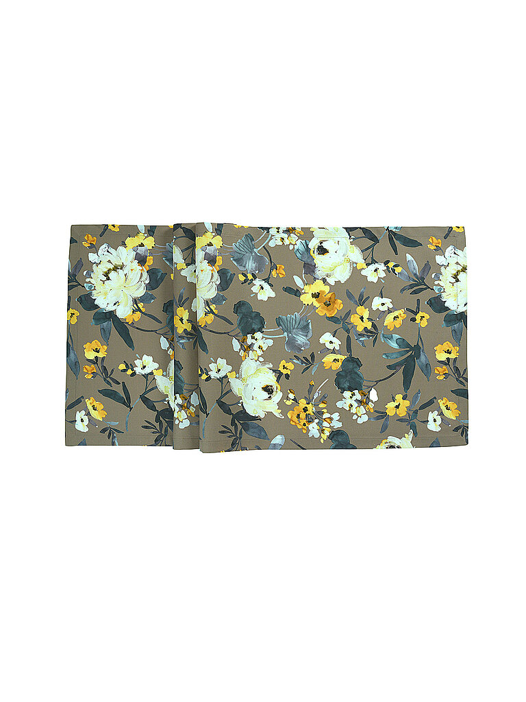 SANDER Tischläufer LA ROSA 50x140cm DK. Taupe grau – SANDER