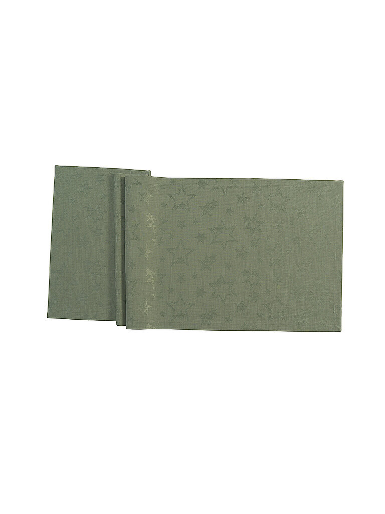 SANDER Weihnachts Tischdecke Cosmo 90x90cm Jade hellgrün – SANDER