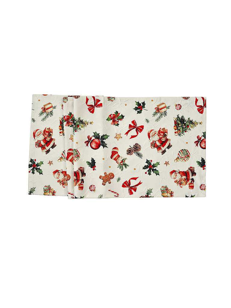 SANDER Weihnachts Läufer 50x140cm CAPTAIN REINDEER Original  creme – SANDER