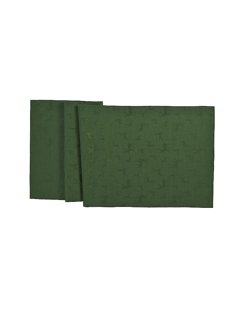 SANDER Chemin de table de Noël 50x140cm NOVA LOFT JACQUARD Sapin vert foncé