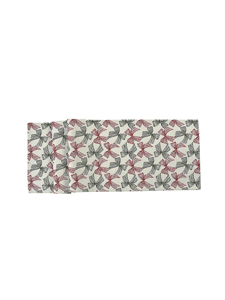 SANDER Nappe de Noël 85x85cm BOWS Rouge/Vert rouge
