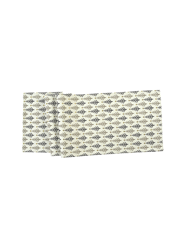 SANDER Chemin de table de Noël 40x150cm UMBRA Taupe/Anthracite gris