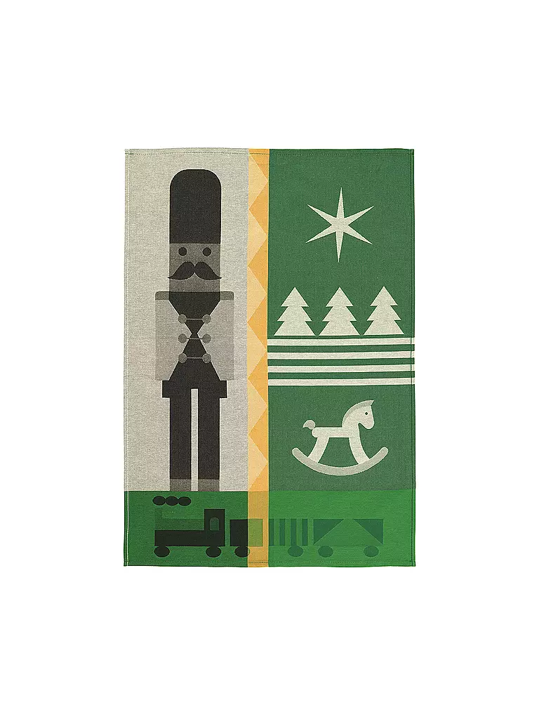 SANDER | Geschirrtuch NUTCRACKER 50x70cm Green | grün