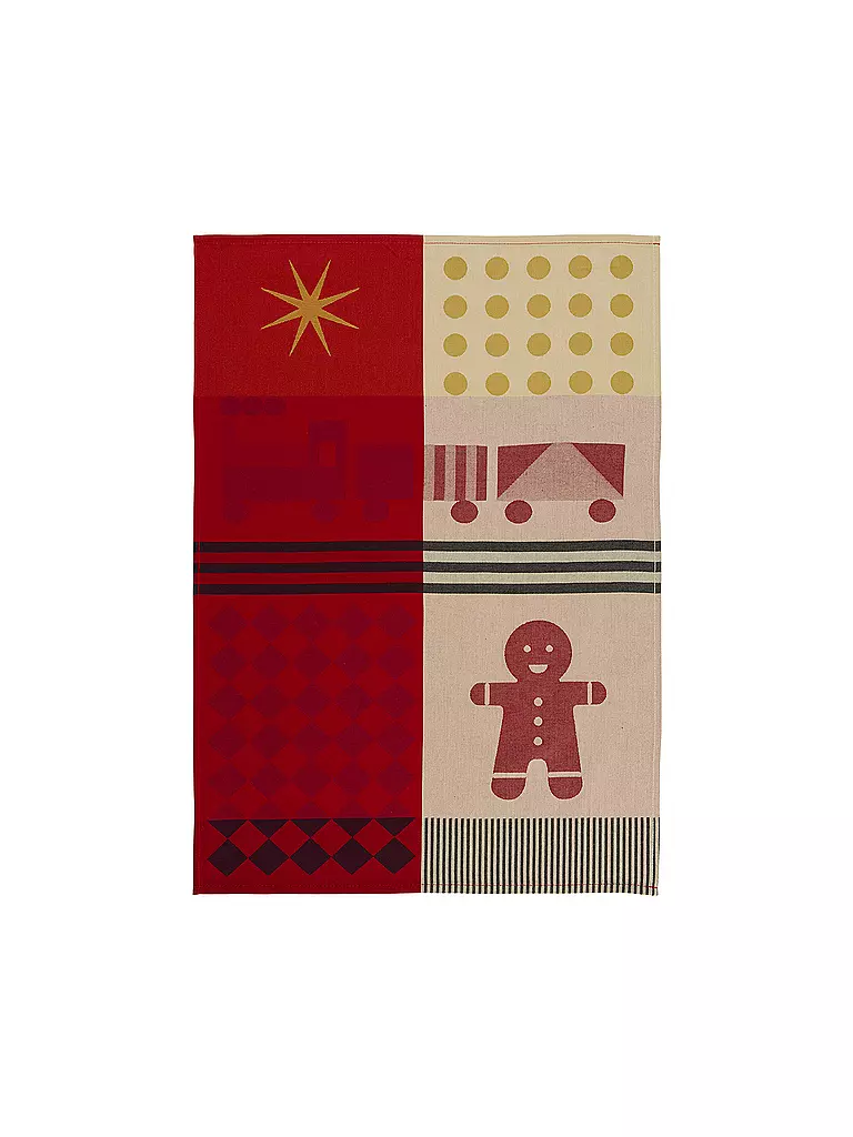 SANDER | Geschirrtuch SKYTRAIN 50x70cm Red | rot