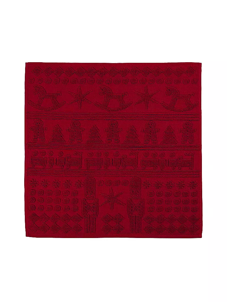 SANDER | Küchentuch 50x50cm NUTCRACKER Red | rot