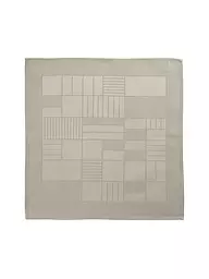 SANDER | Mitteldecke Lexie Damast 95x95cm Weiss | camel