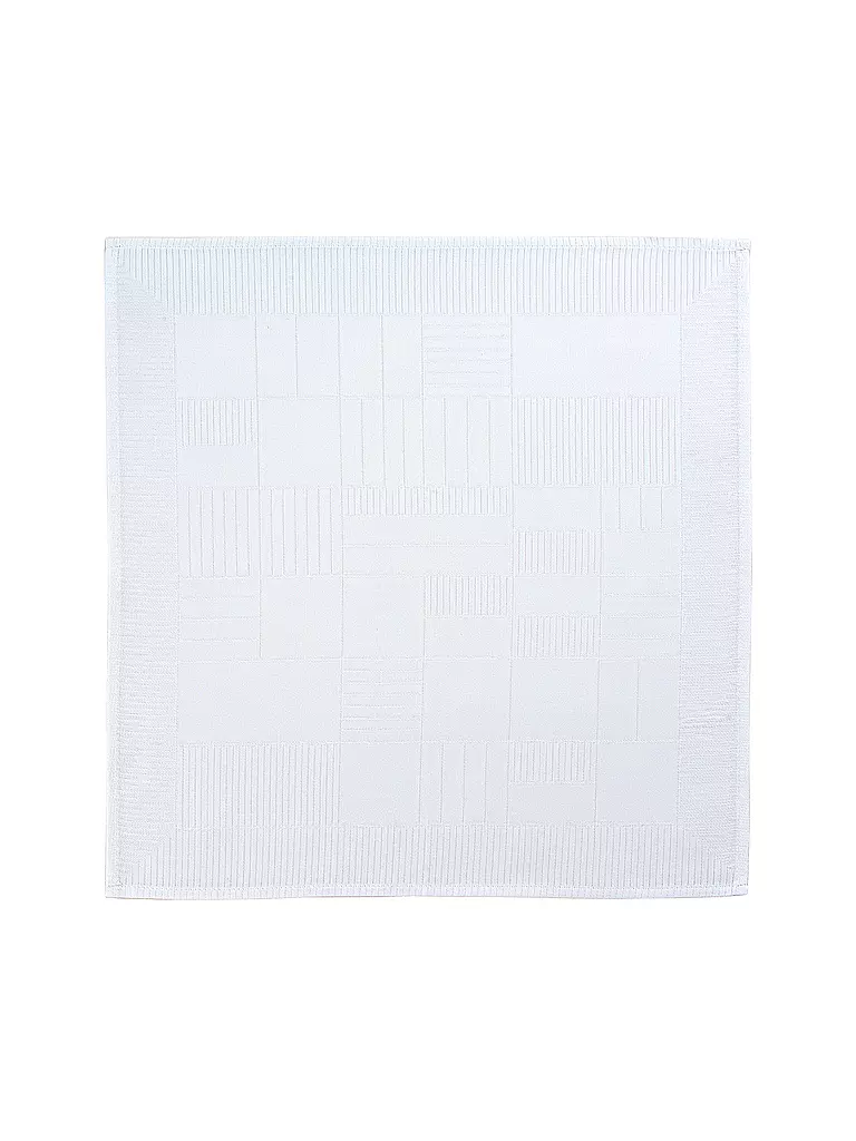 SANDER | Mitteldecke Lexie Damast 95x95cm Weiss | weiss