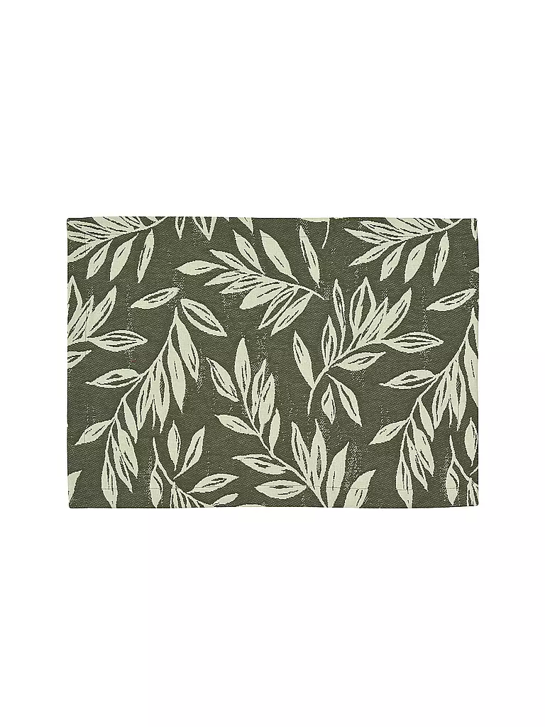 SANDER | Tischset LEAVES 35x50cm Khaki | dunkelgrün