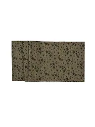 SANDER | Weichnachts Tischläufer 50x140cm STELLE D'ORO Coffee | braun
