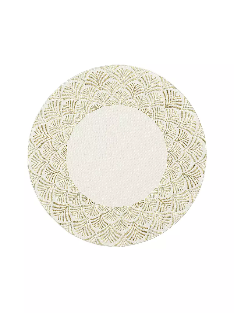 SANDER | Weihnachts Deckerl rund 36cm FONTANA Ecru | creme