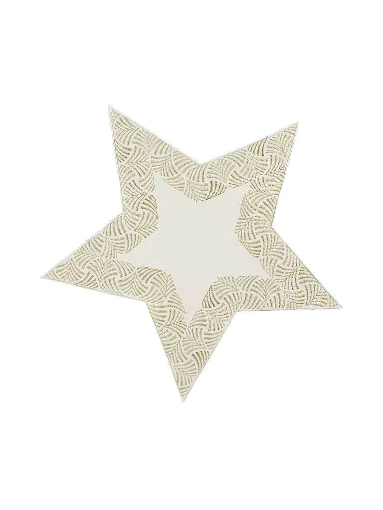 SANDER | Weihnachts Deckerl Stern 44cm FONTANA Ecru | creme