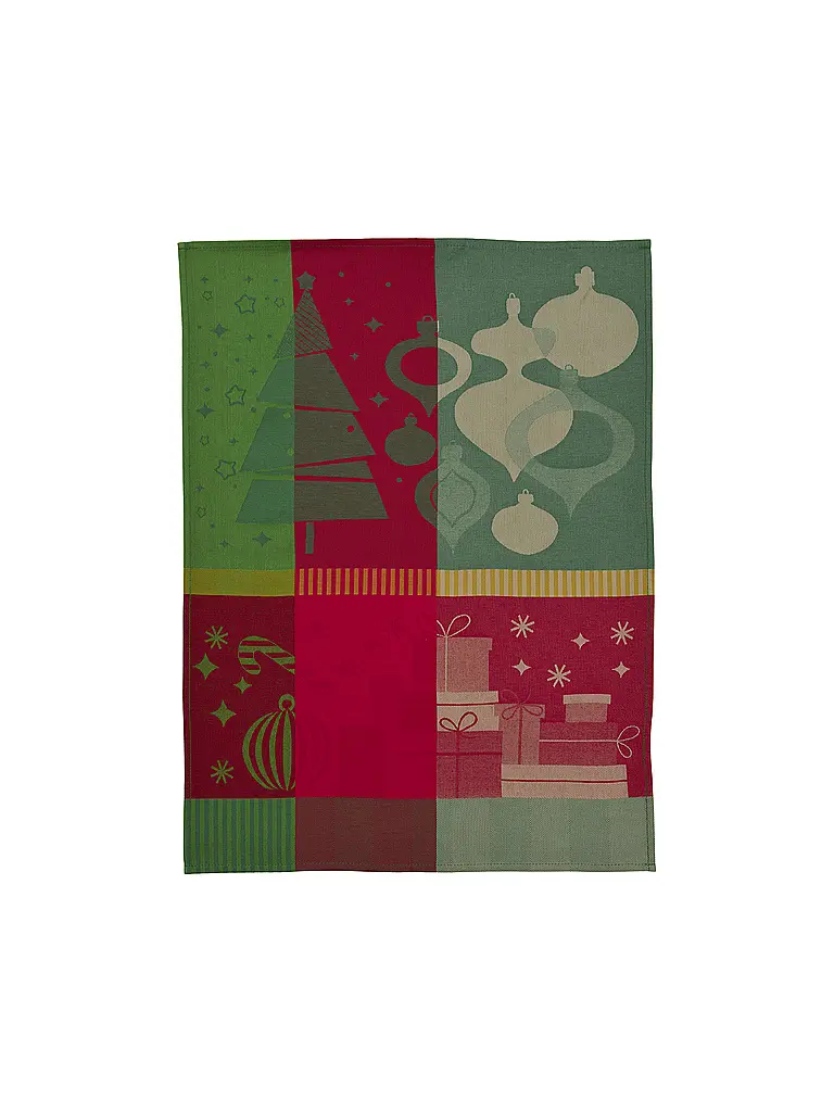 SANDER | Weihnachts Geschirrtuch 50x70cm CHEF HOLIDAYS Red /Green | rot