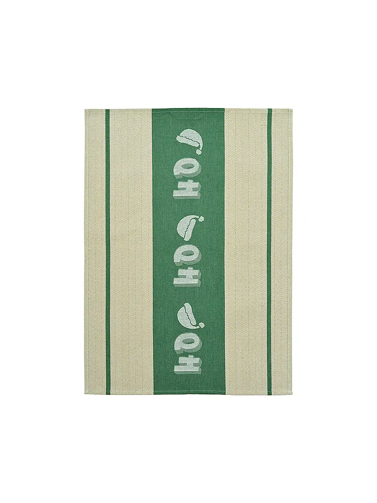 SANDER | Weihnachts Geschirrtuch 50x70cm CHEF LAUGHTER Green | dunkelgrün