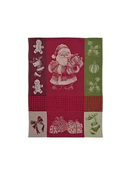 SANDER | Weihnachts Geschirrtuch 50x70cm CHEF SANTA Red/Green | rot