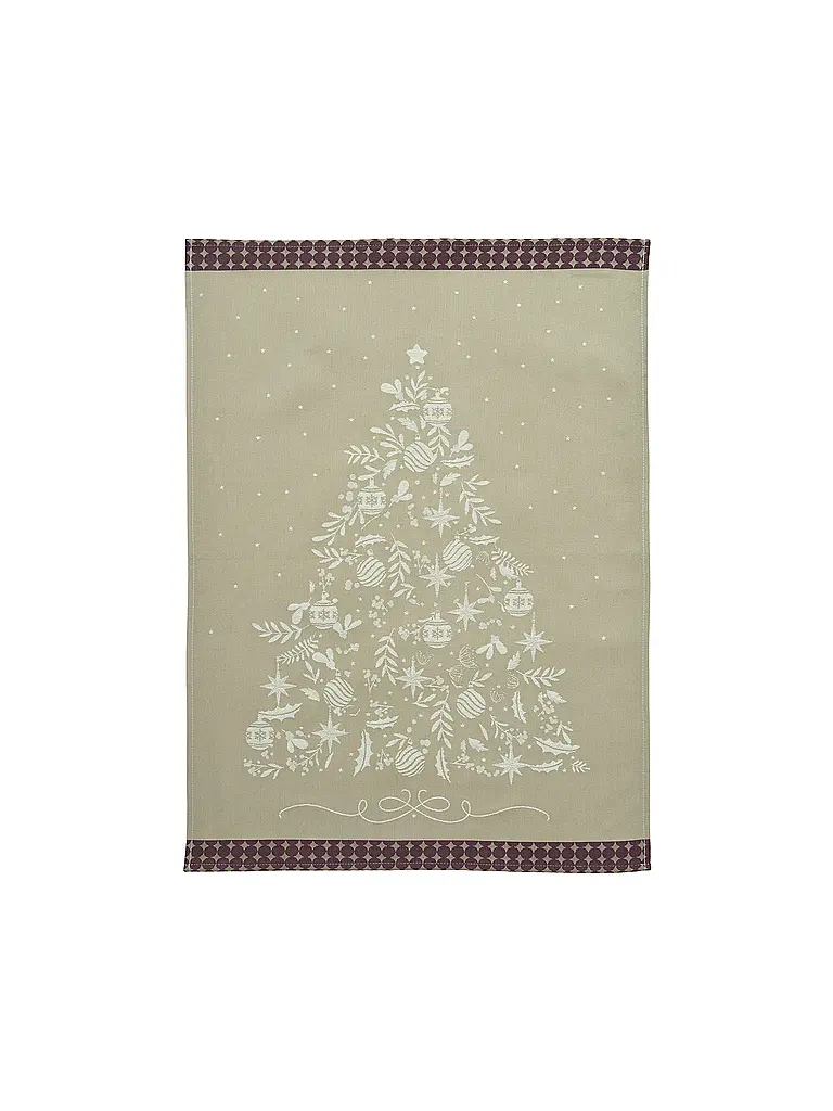 SANDER | Weihnachts Geschirrtuch 50x70cm CHEF TREE Linen | beige