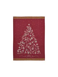SANDER | Weihnachts Geschirrtuch 50x70cm CHEF TREE Olive | rot