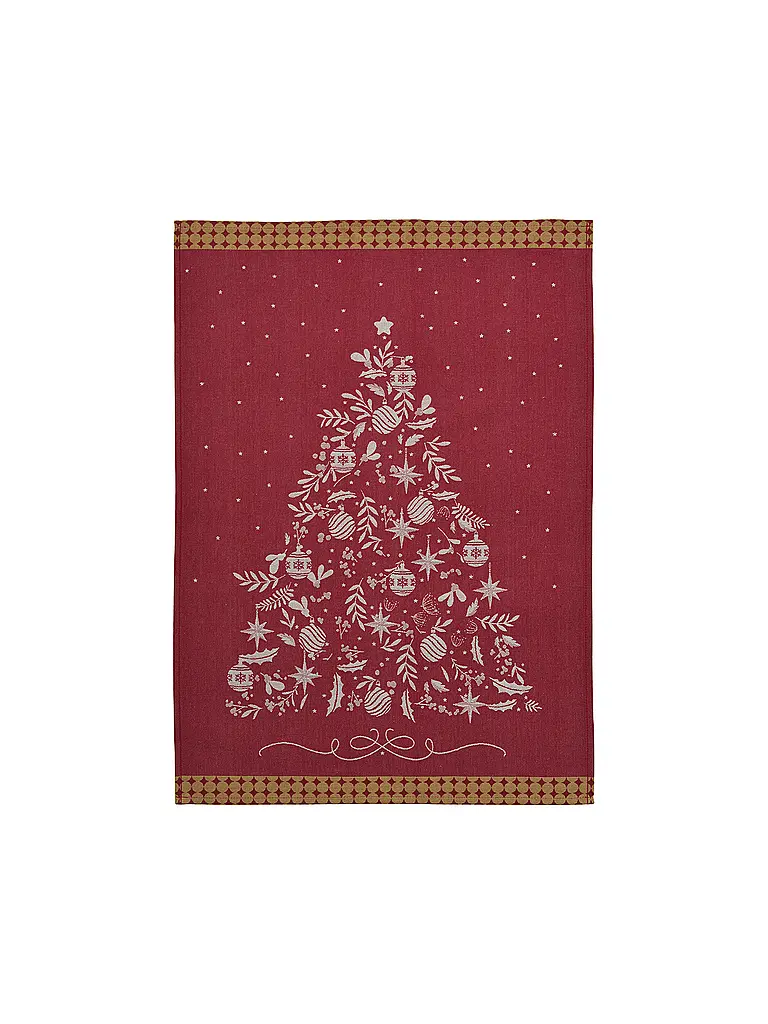 SANDER | Weihnachts Geschirrtuch 50x70cm CHEF TREE Red | rot