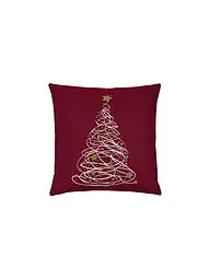 SANDER | Weihnachts Kissenhülle 45x45cm GINO Red | dunkelrot