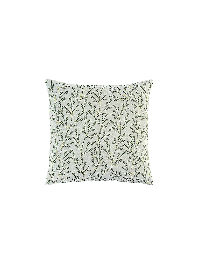 SANDER | Weihnachts Kissenhülle 50x50cm MISTY Ecru/Green | grün
