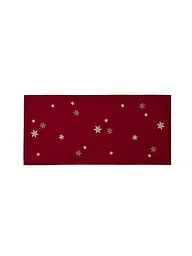 SANDER | Weihnachts Mitteldecke 85x85cm SKYLA Ecru | rot