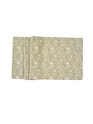 SANDER | Weihnachts Tischläufer 50x140cm GINGER MAN Beige/Red | beige