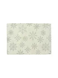 SANDER | Weihnachts Tischset 35x50cm CRISTALLO LUCE Ecru/Gold | creme
