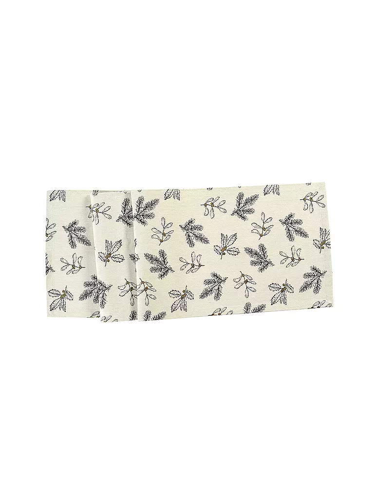 SANDER | Weihnachtsläufer VERONIQUE 50x140cm Zweige | beige