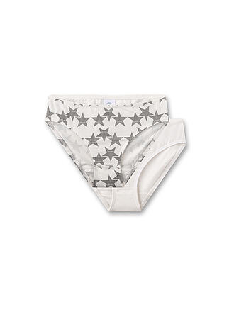 SANETTA | Slip pour fille, lot de 2, white pebb